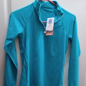 Women's long sleeve quarter zip rashguard